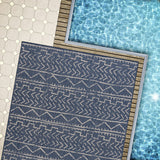 Beverly Rug Blue Trellis Indoor Outdoor Area Rug