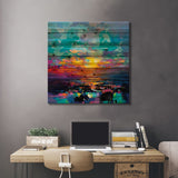 Beyond The Chaos Print On Wood by Scott Naismith - Multi-Color