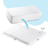 Bi-Comfer Tri-Fold Memory Form Pack n Play Mattress Pad, Mini Crib & Portable Foldable Playard Mattress