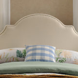Bianca Adjustable Full/Queen Studded Fabric Headboard by Christopher Knight Home