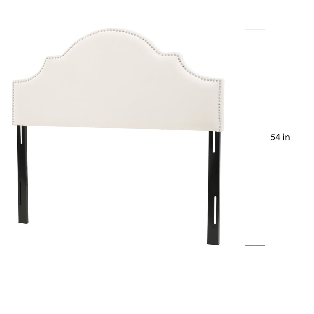 Bianca Adjustable Full/Queen Studded Fabric Headboard by Christopher Knight Home
