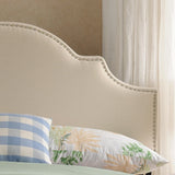 Bianca Adjustable Full/Queen Studded Fabric Headboard by Christopher Knight Home