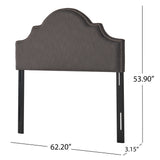 Bianca Adjustable Full/Queen Studded Fabric Headboard by Christopher Knight Home