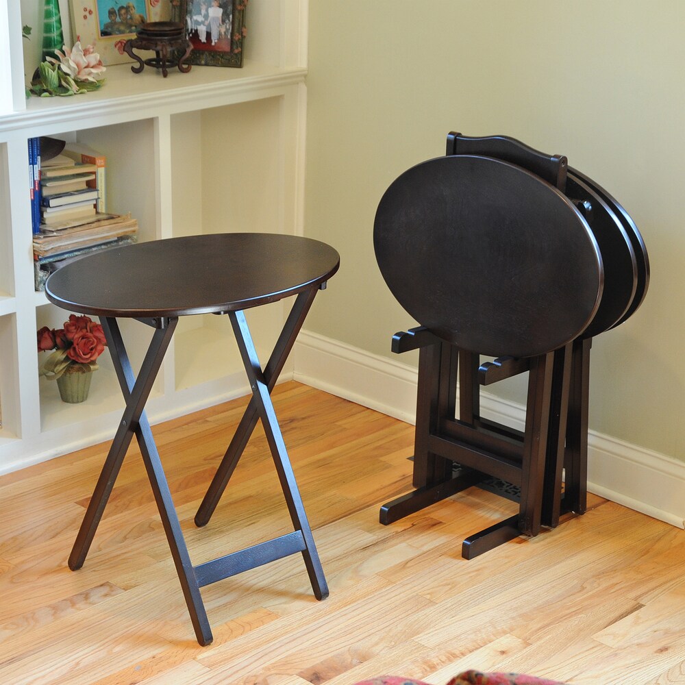 Bianco Collection Furniture 5-piece Tray Table Set