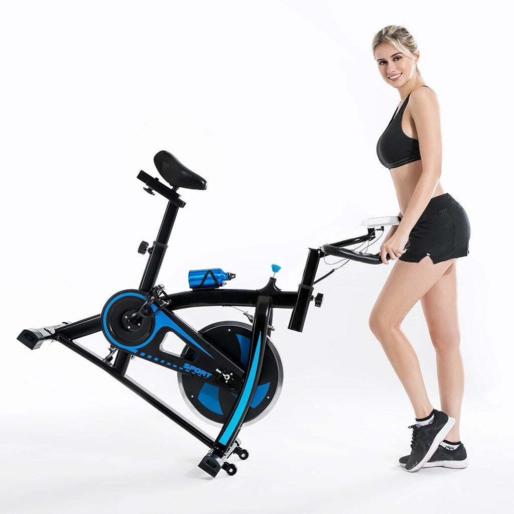 Bicycle Cycling Fitness Gym Exercise Stationary Bike Cardio Workout Home Indoor - 43.3x19.68x44.88in