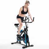 Bicycle Cycling Fitness Gym Exercise Stationary Bike Cardio Workout Home Indoor - 43.3x19.68x44.88in