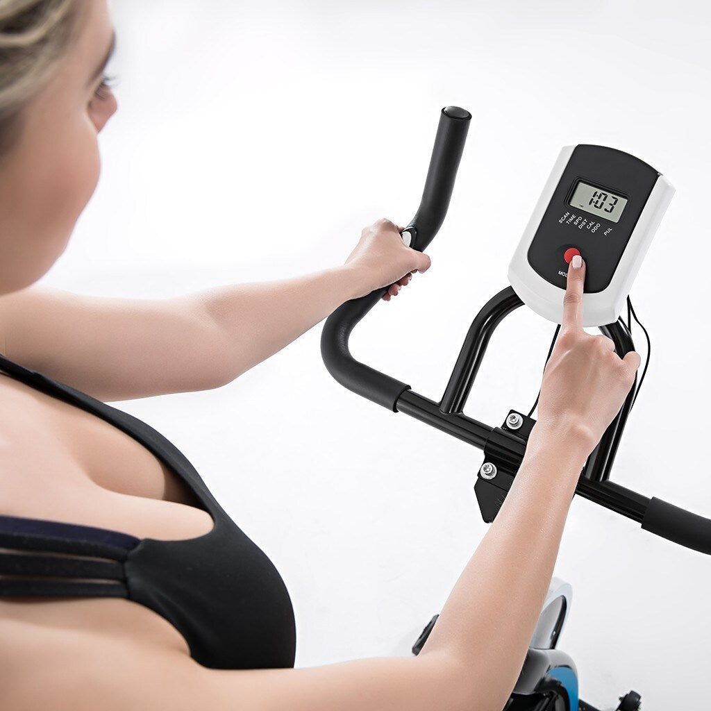 Bicycle Cycling Fitness Gym Exercise Stationary Bike Cardio Workout Home Indoor - 43.3x19.68x44.88in