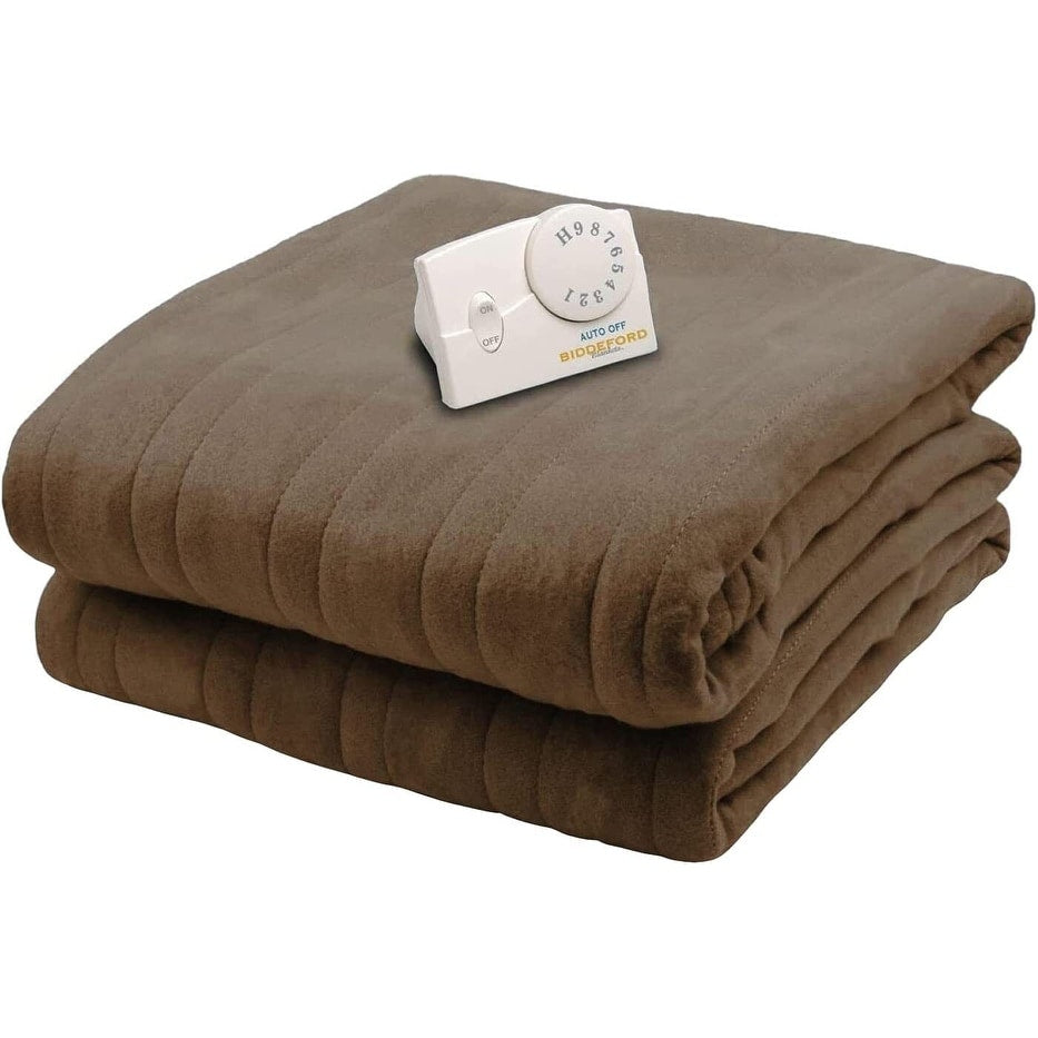 Biddeford Comfort Knit Electric Blanket - Queen Size, Chocolate