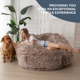 Big Convertible Bean Bag Folds from Lazy Chair to Floor Mattress Bed
