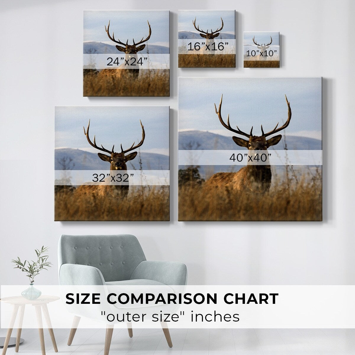 Big Elk Charlo-Gallery Wrapped Canvas