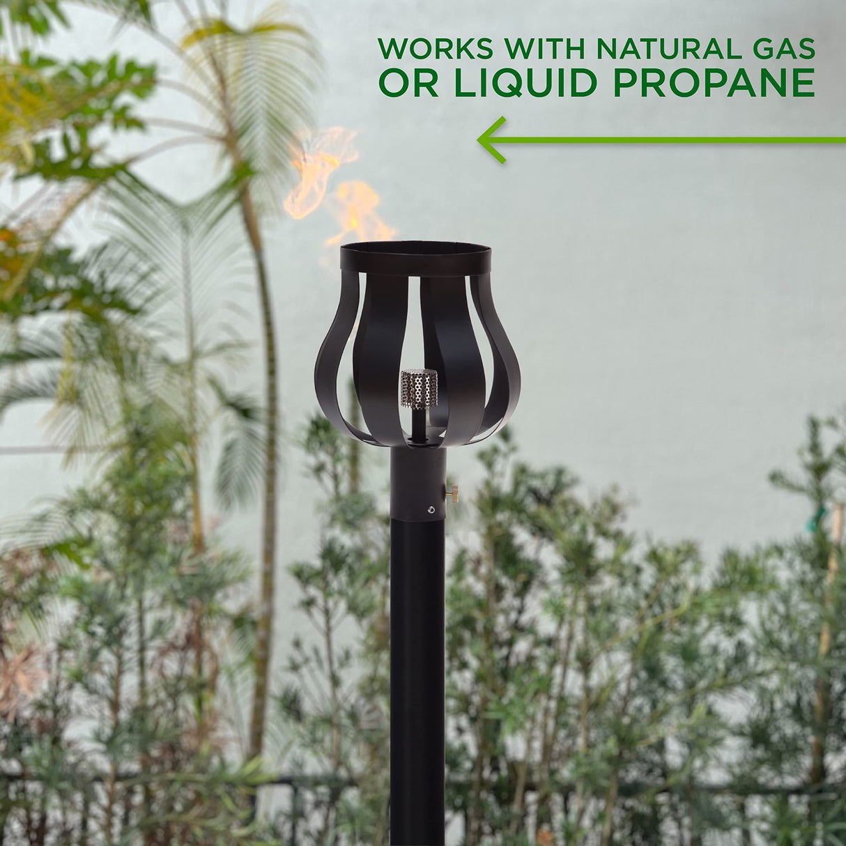 Big Kahuna Permanent Gas Tiki Torch