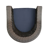 Big Sur Outdoor Wicker Swivel Chair with Cushions by Christopher Knight Home