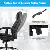 Big & Tall 500lb Massage Office Chair E xecutive PU Leather Computer Desk Chair