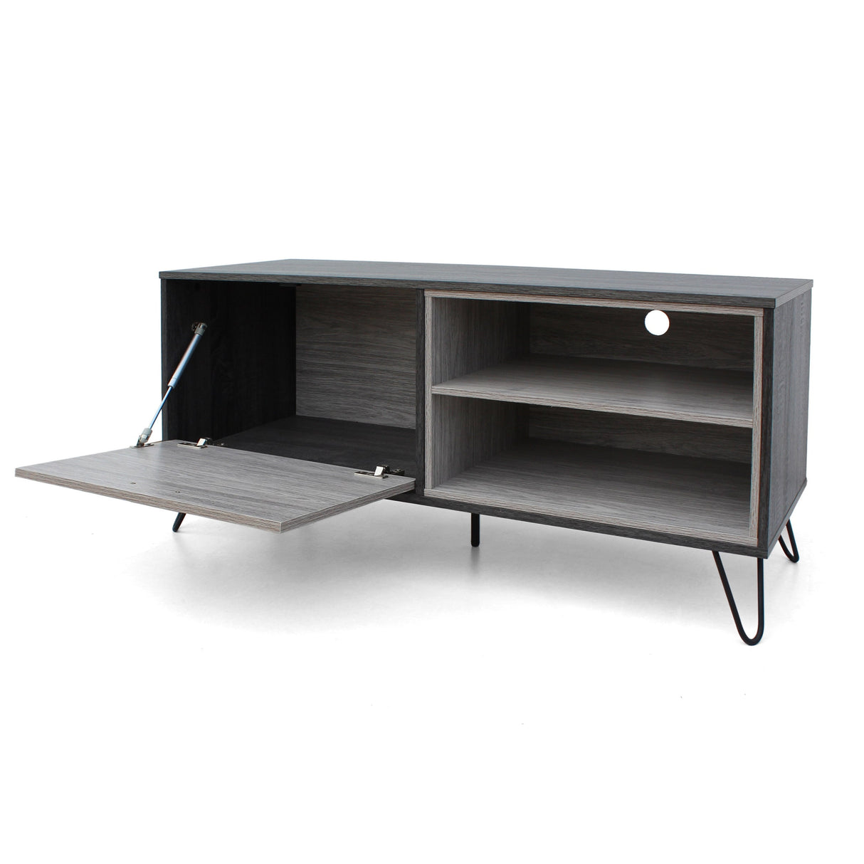 Christopher Knight Home Bijan Mid-Century Modern Two-Toned TV Stand with Hairpin Legs