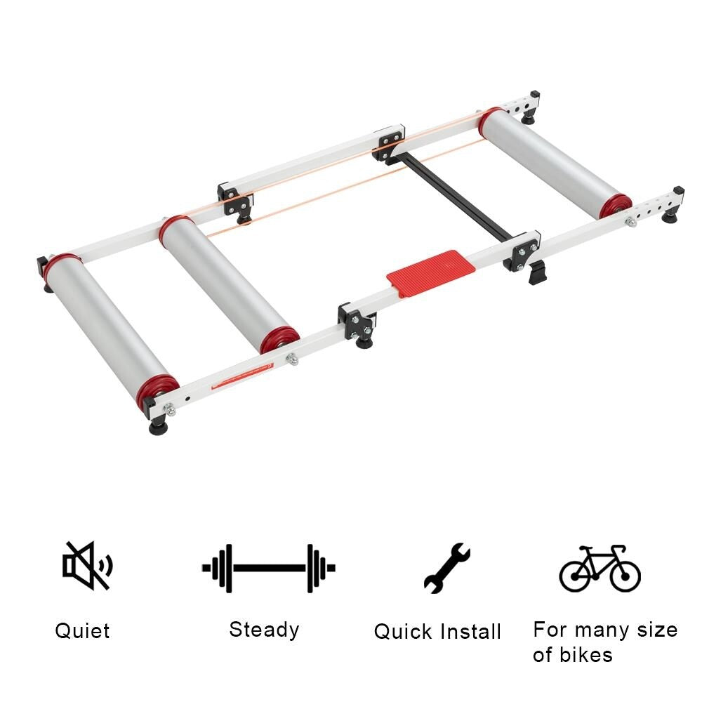 Bike Roller Trainer, Indoor Bicycle Roller Riding Platform - N/A