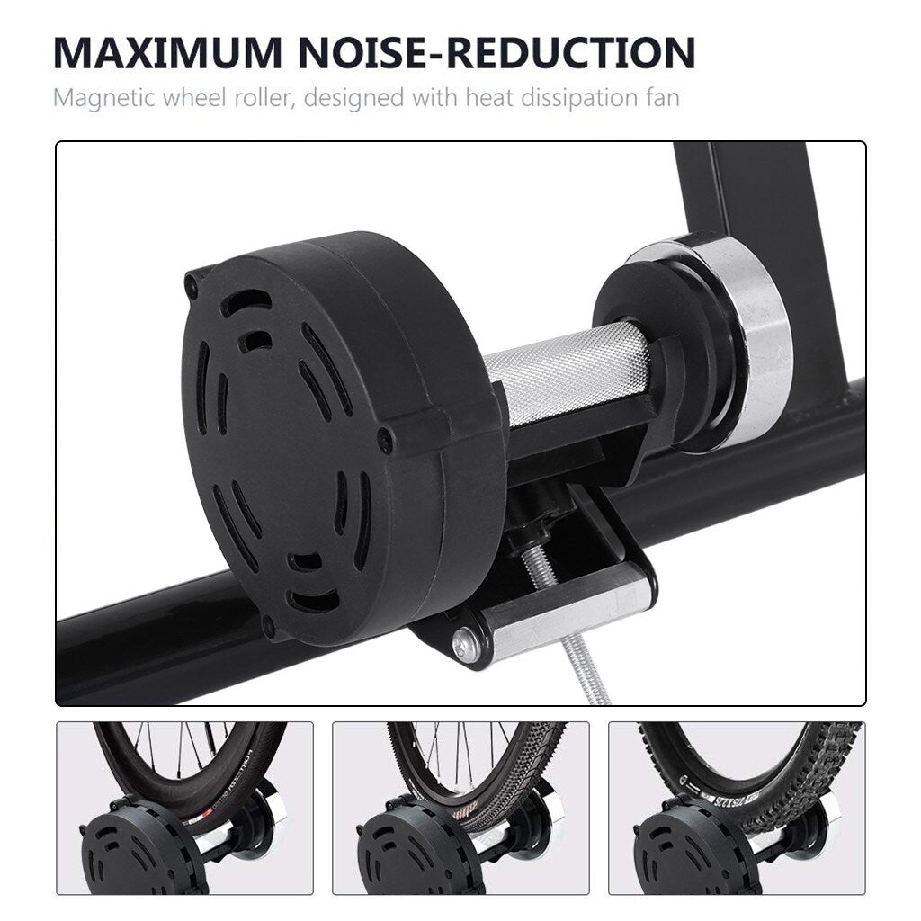 Bike Trainer Stand Magnetic Bicycle Stationary Stand For Indoor Exercise - 23.62x21.65x7.48in
