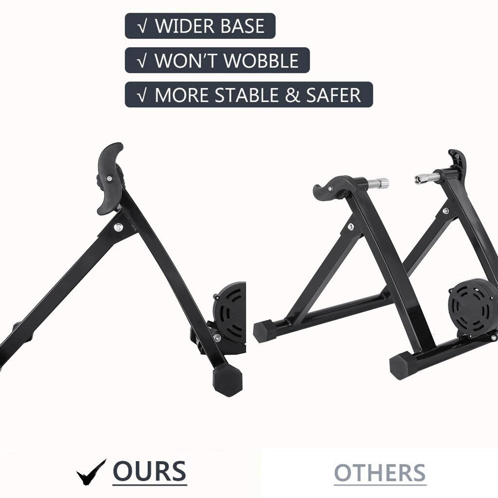 Bike Trainer Stand Magnetic Bicycle Stationary Stand For Indoor Exercise - 23.62x21.65x7.48in