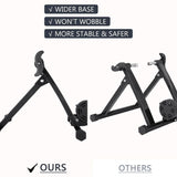 Bike Trainer Stand Magnetic Bicycle Stationary Stand For Indoor Exercise - 23.62x21.65x7.48in