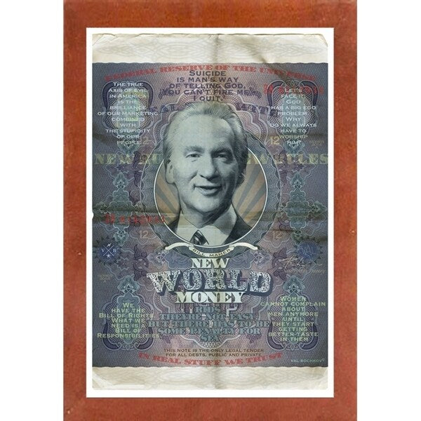 Bill Maher-VALBOC139197 Print 13.25"x9" by Val Bochkov