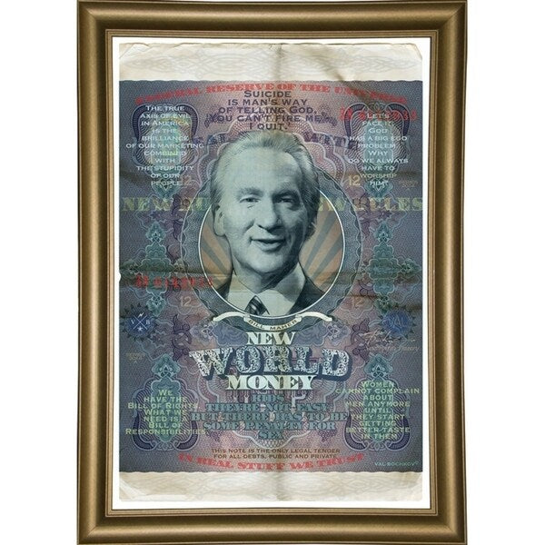 Bill Maher-VALBOC139197 Print 13.25"x9" by Val Bochkov