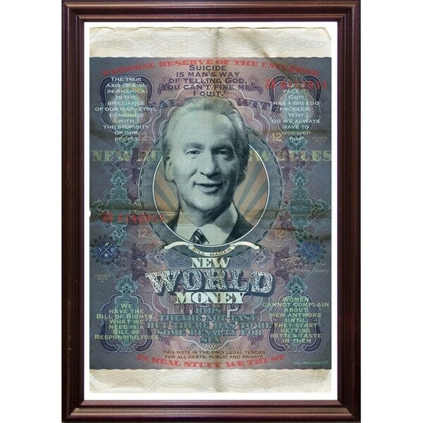 Bill Maher-VALBOC139197 Print 13.25"x9" by Val Bochkov