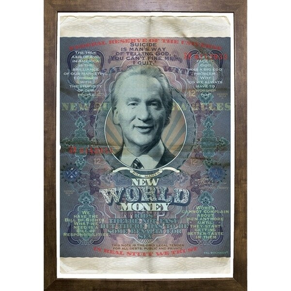 Bill Maher-VALBOC139197 Print 13.25"x9" by Val Bochkov