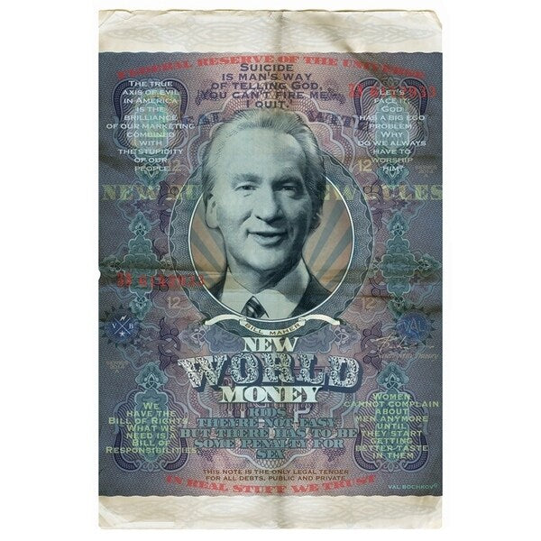Bill Maher-VALBOC139197 Print 13.25"x9" by Val Bochkov