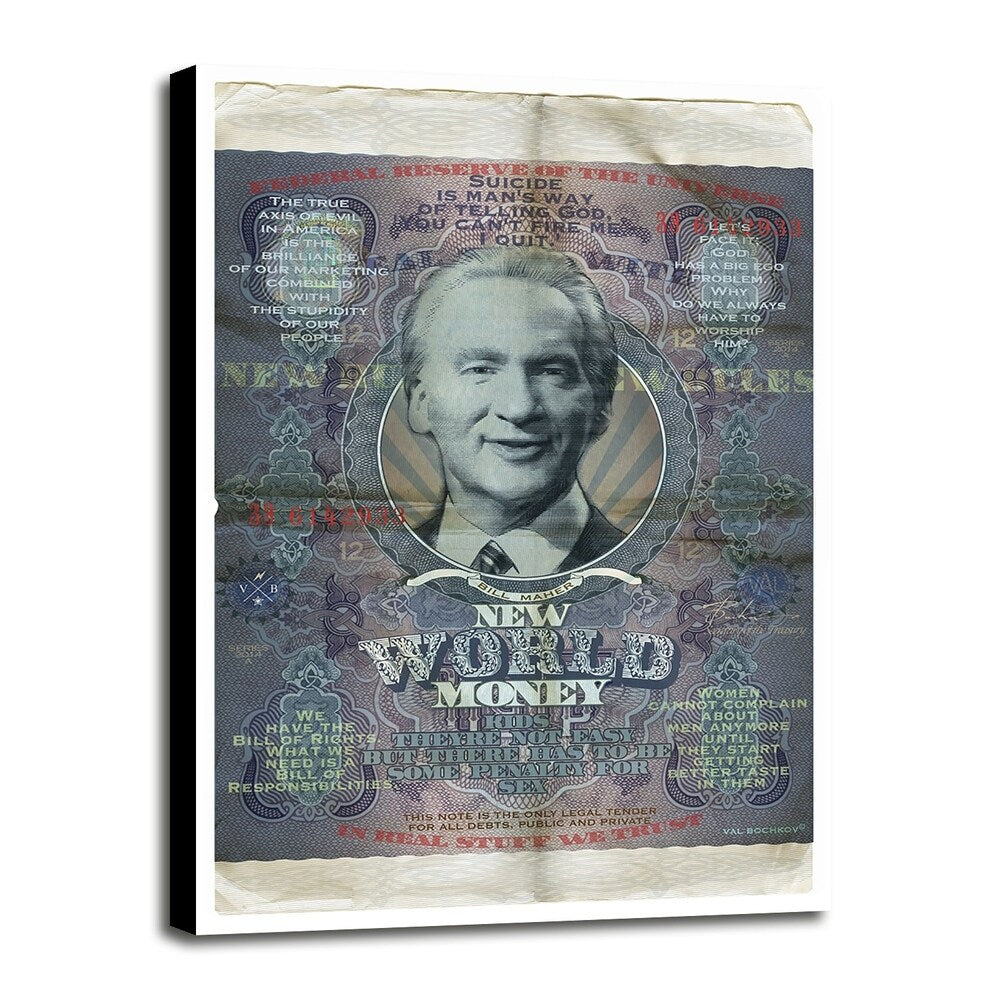 Bill Maher-VALBOC139197 Print 13.25"x9" by Val Bochkov