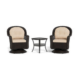 Biloxi Espresso Outdoor Wicker Swivel Glider Set (3-Piece)