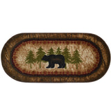 Cozy Cabin Birch Bear Washable Accent Rug