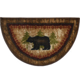 Cozy Cabin Birch Bear Washable Accent Rug