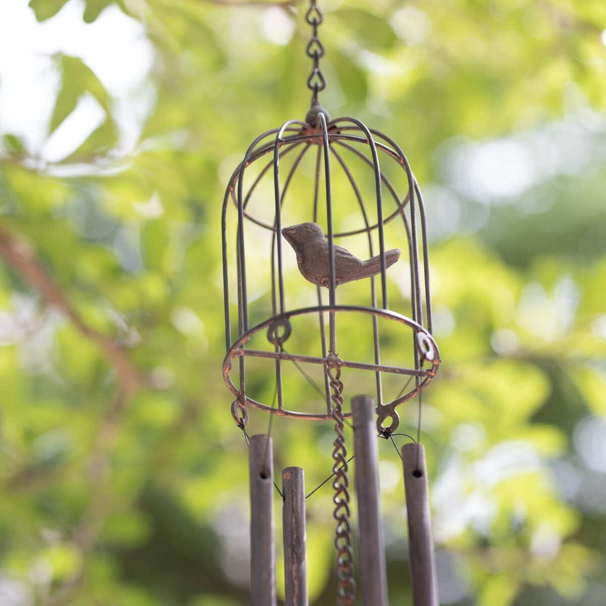 Bird Cage Wind Chime - One Size