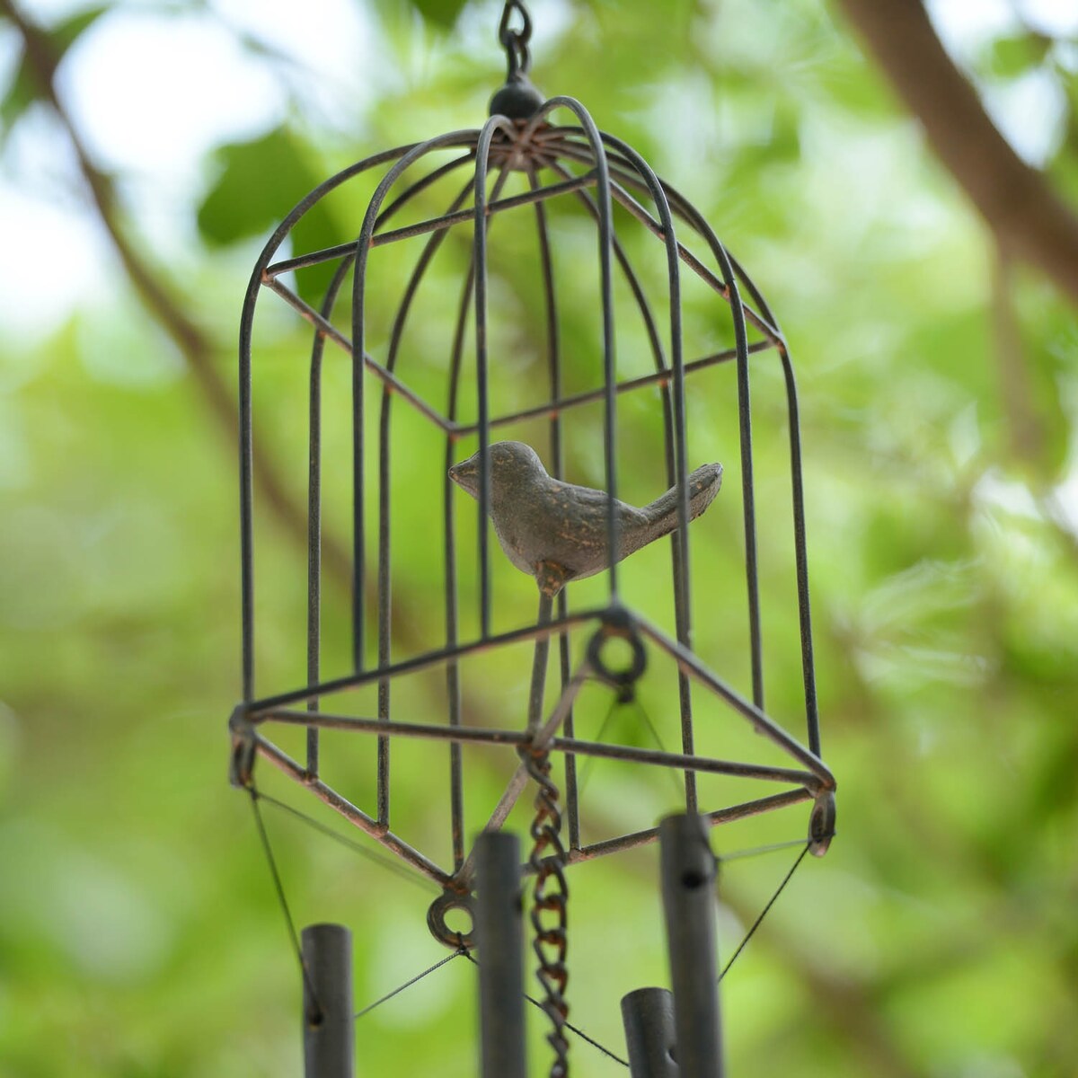 Bird Cage Wind Chime - One Size