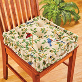 Bird Tapestry Tufted Booster Padded Seat Cushion - 15 x 3.15 x 15