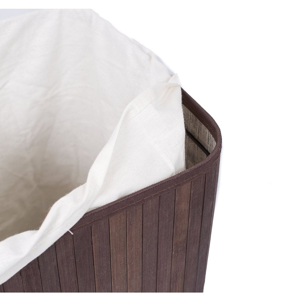 BirdRock Home Lidded Double Laundry Hamper