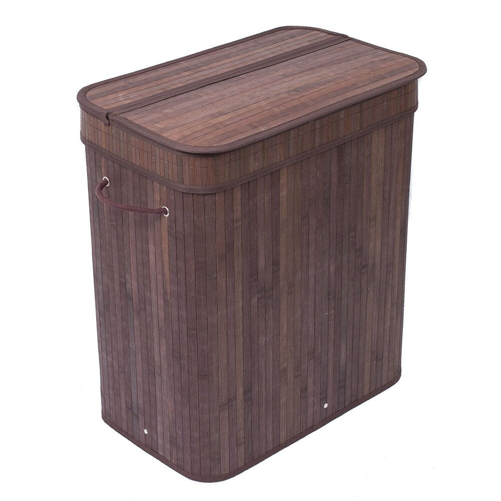 BirdRock Home Lidded Double Laundry Hamper