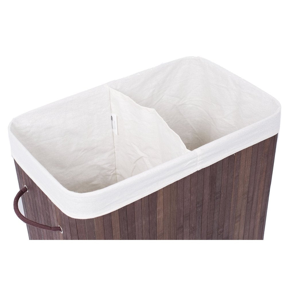 BirdRock Home Lidded Double Laundry Hamper