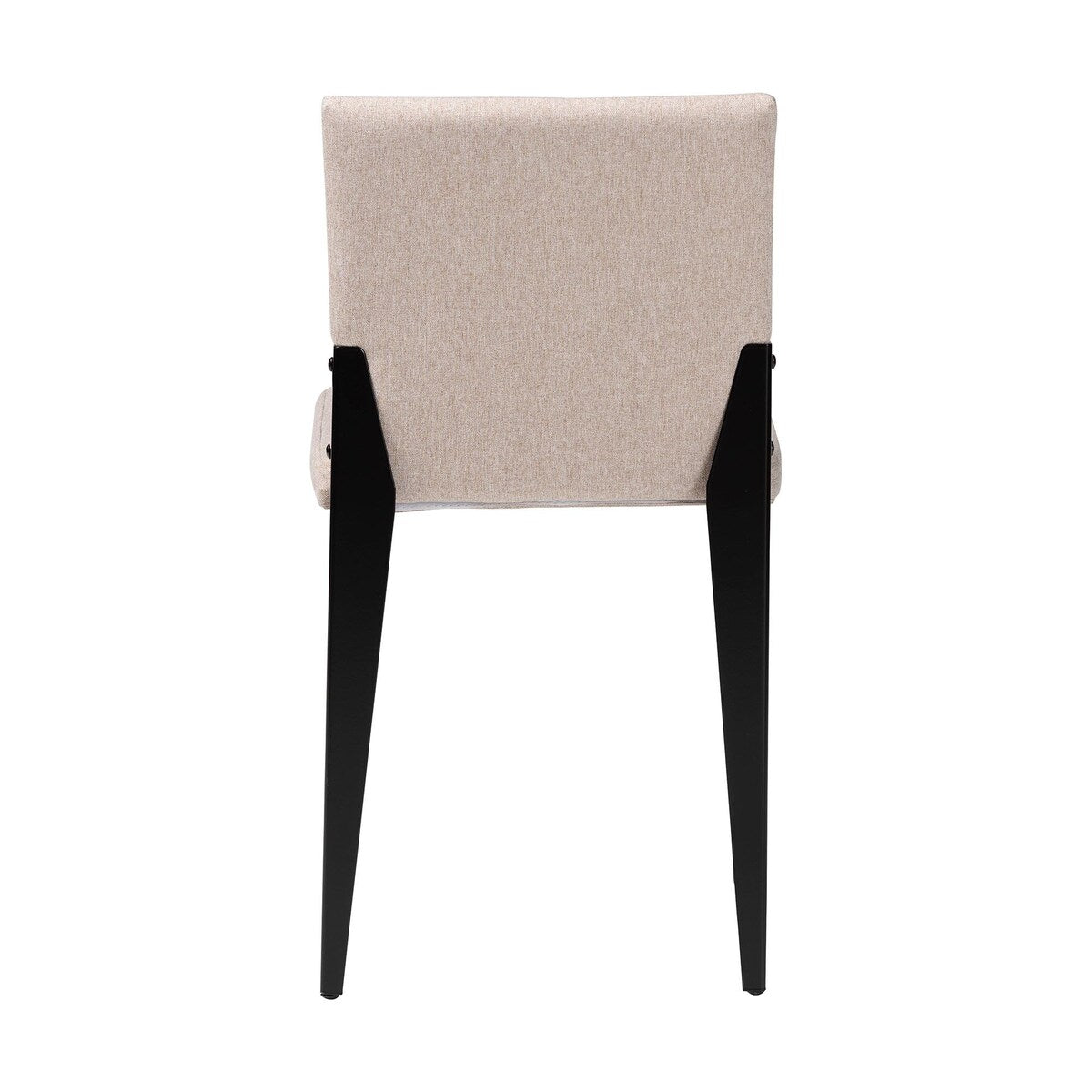 Bishop Industrial Fabric and Metal 4-Piece Dining Chair Set