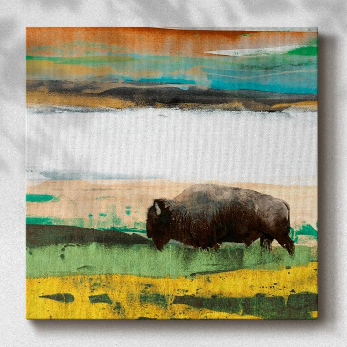 Bison Primary Decision-Gallery Wrapped Canvas