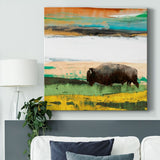 Bison Primary Decision-Gallery Wrapped Canvas