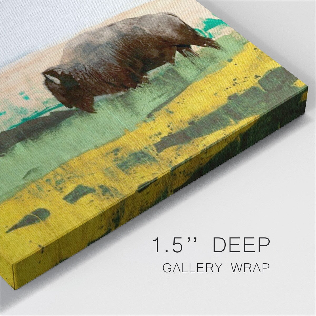 Bison Primary Decision-Gallery Wrapped Canvas