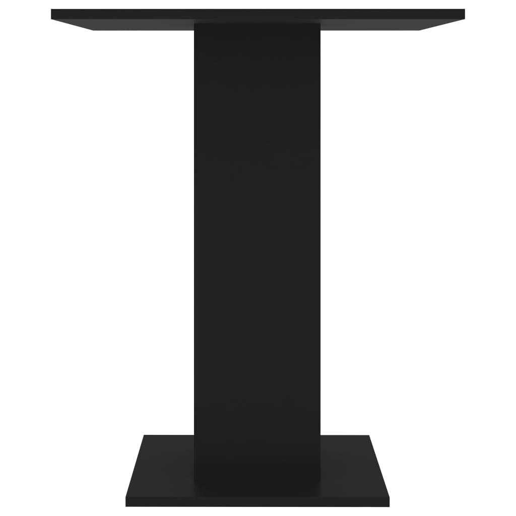 Bistro Table Black 23.6"x23.6"x29.5" Chipboard