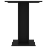Bistro Table Black 23.6"x23.6"x29.5" Chipboard