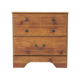 Bittersweet Night Stand - Rustic Pine 2-drawer Nightstand