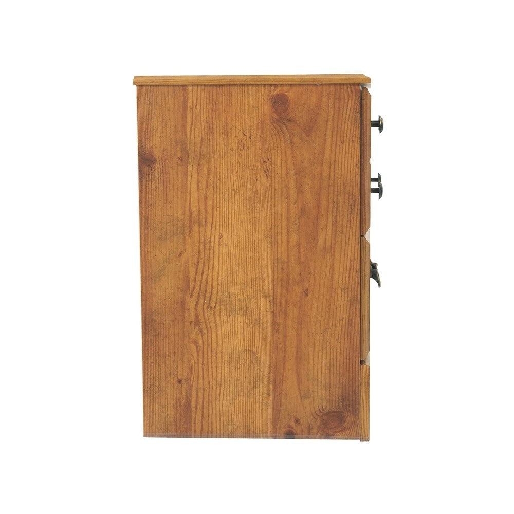 Bittersweet Night Stand - Rustic Pine 2-drawer Nightstand