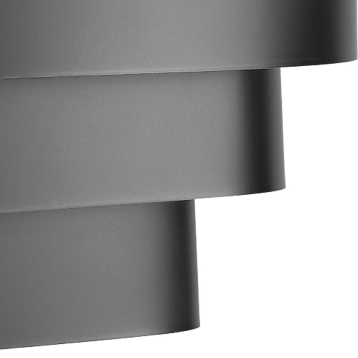 Black 1-light Louvered Wall Sconce - 8.250" x 16.750" x 9.630"