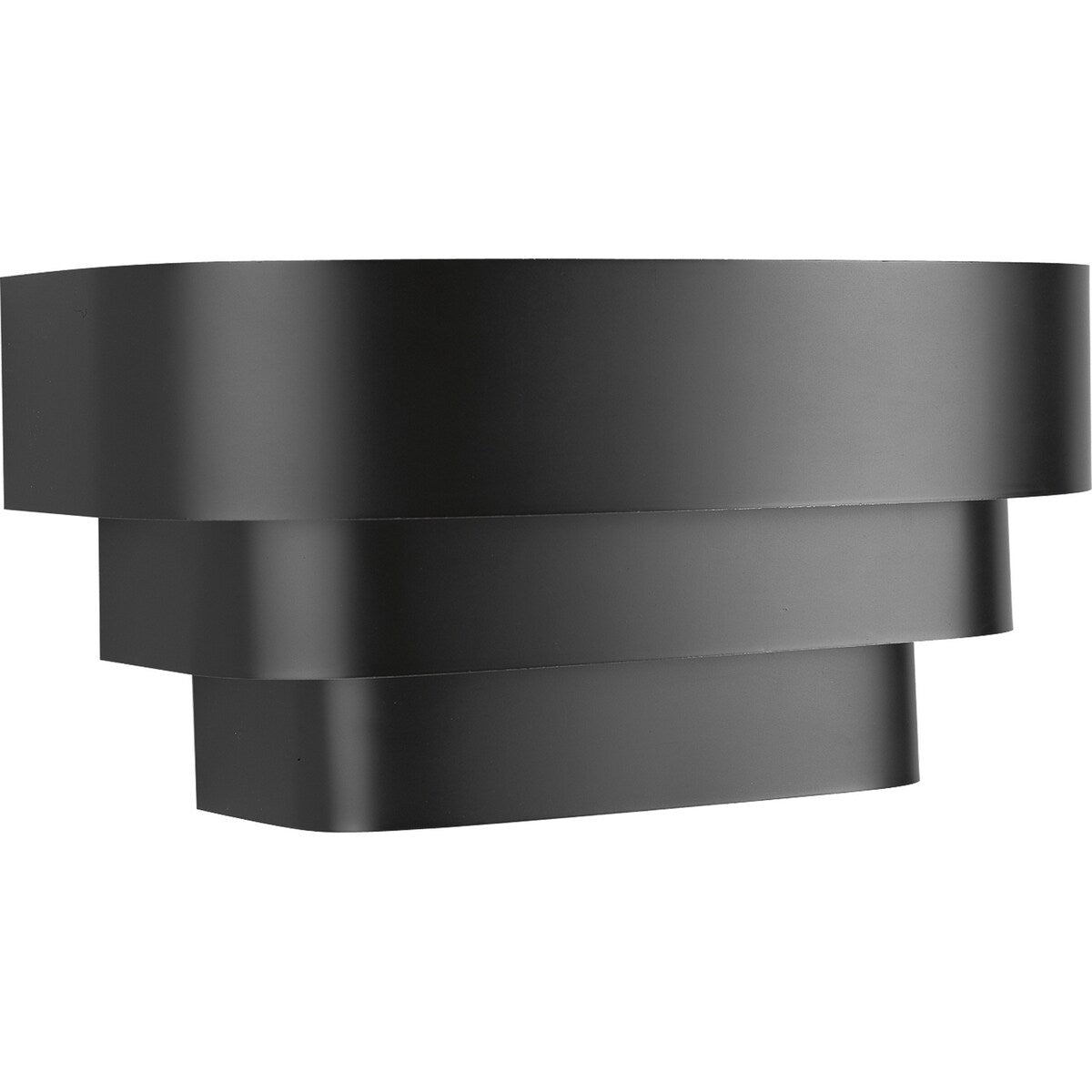 Black 1-light Louvered Wall Sconce - 8.250" x 16.750" x 9.630"