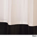 Exclusive Fabrics Eggshell Taffeta and Velvet Banded Curtain Panel - 46 x 84