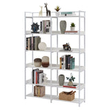 Black 70''H Tall Bookshelf 6-Tier Storage Open Shelves