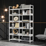 Black 70''H Tall Bookshelf 6-Tier Storage Open Shelves